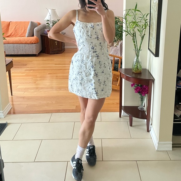 Reformation Aperol linen mini dress - 8 - Madeline print - Picture 2 of 15